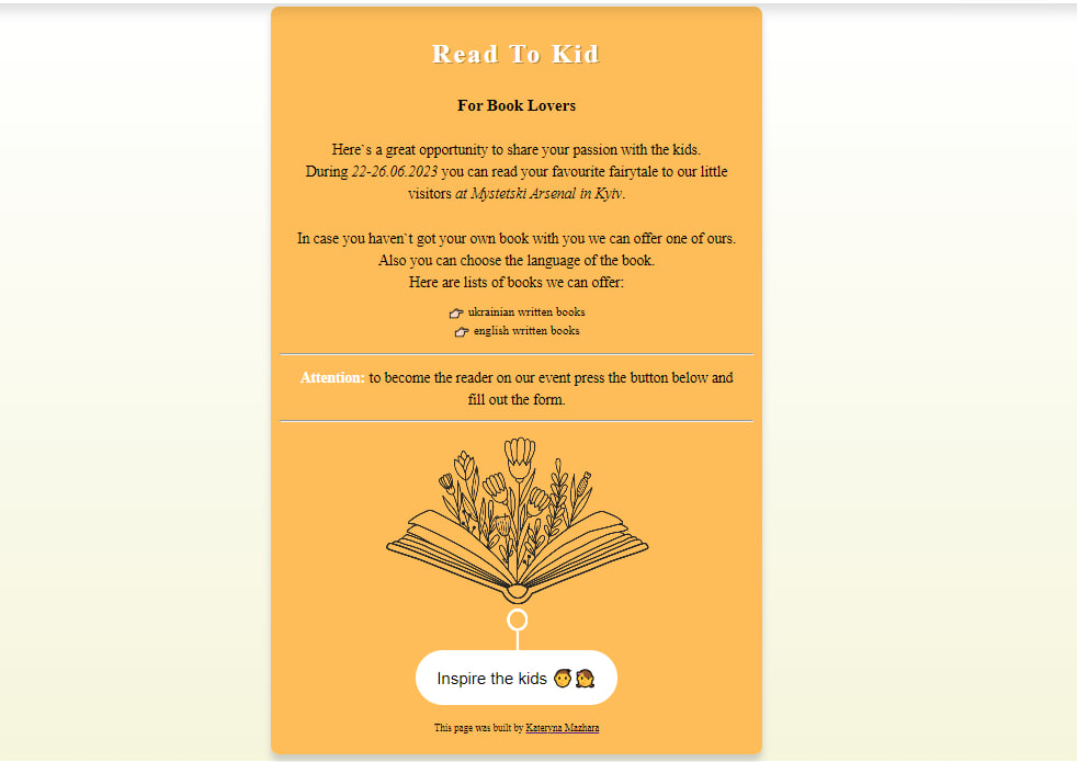 Read to kid app screenshot